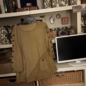 John Mark Tan Asymmetrical Button Tunic